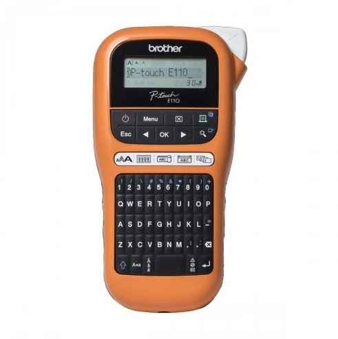 Buy Brother PT-E110VP Label Printer For Industry (Tape Size 3.5mm to 12 mm, Print Res 180 DPI, LCD Display) at cheap price